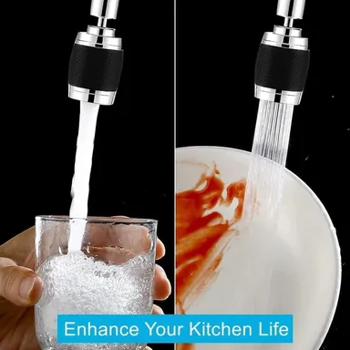 Vrutwa 3 Mode Sink Faucet Spray Head | Kitchen Tap Extender Multicolor | 360° Swivel Faucet Nozzle Replacement with Filter thumbnail 3