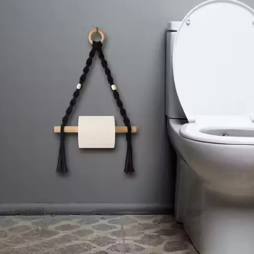 Wall Mounted Toilet Paper Holder| Rust-Resistant | Compact 10 Inch for Bathrooms image 2