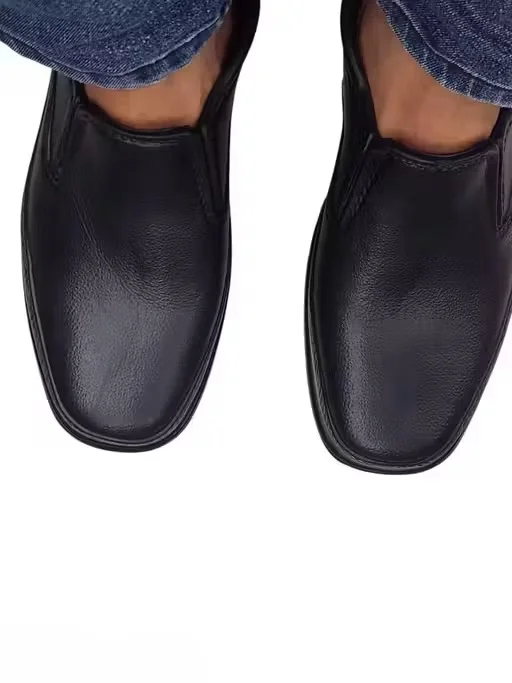 Men’s Classic Black Formal Shoes | Lightweight EVA Slip-On IND-8 | Everyday Comfort image 2
