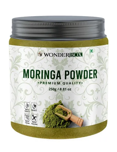 Organic Moringa Powder 250g | 100 Percent Pure Oleifera Leaves | Natural Drumstick Leaf Superfood | Supports Digestion Immunity and Energy | Pack of 1 thumbnail 4