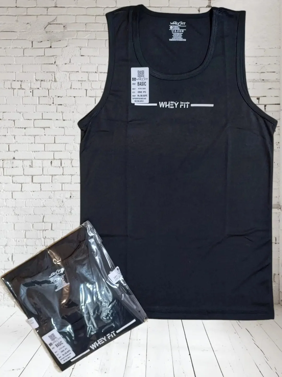 Polyester Gym Vest for Men | Pack of 2 | Black Lightweight Breathable Workout Vests | Size M | Comfortable Fit image 1