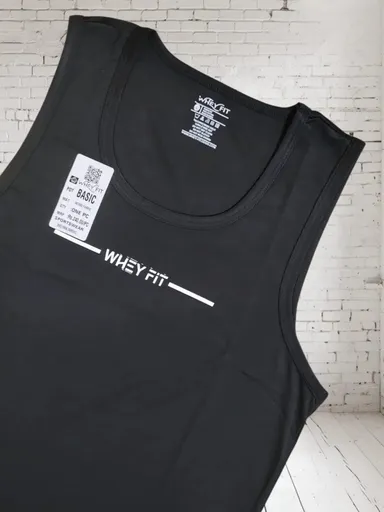 Polyester Gym Vest for Men | Pack of 2 | Black Lightweight Breathable Workout Vests | Size M | Comfortable Fit thumbnail 2