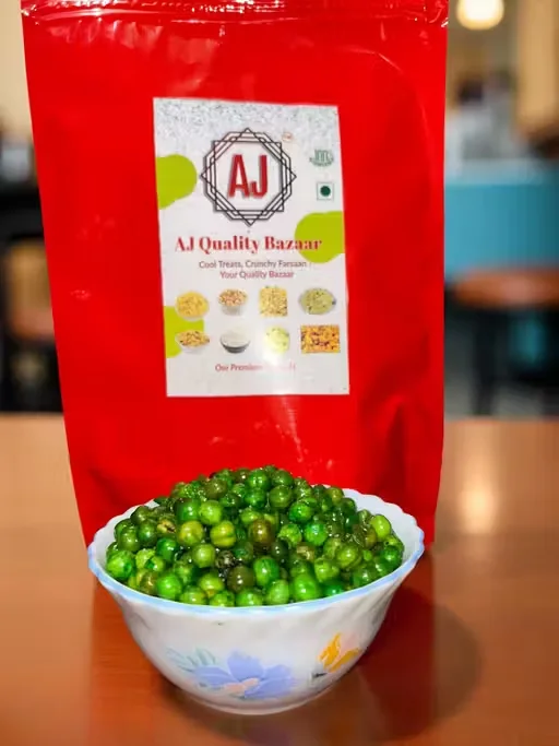 FreshTrain Masala Matar Namkeen | Roasted Spicy Green Peas Snack | Crunchy Vatana 500g Pack | Healthy Protein Rich Indian Namkeen for Tea-Time | Party & Diet image 2