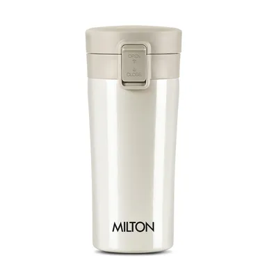 Milton Thermosteel Vacuum Insulated Travel Coffee Mug, 300ml (cream) thumbnail 0