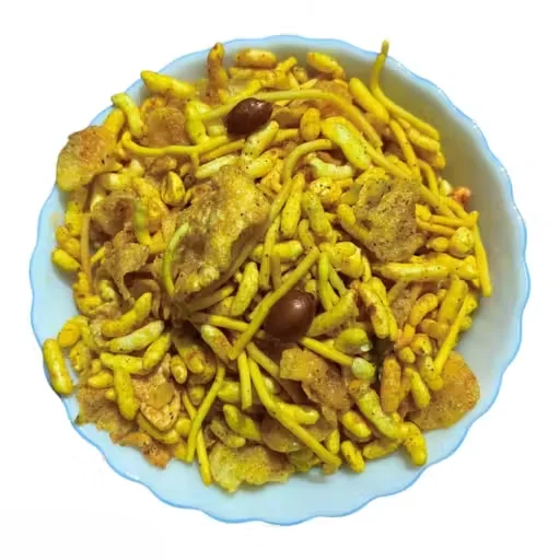 Famous Namkin | Tangy Sweet Sour Sev & Peanut Bhujia | Spicy & Crispy Namkeen | 500gm Veg Snack for Chai Lovers image 3