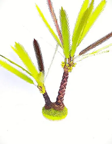 Handicraft Date Palm Tree | Handmade Wooden Palm Tree Decor | Miniature Showpiece for Home & Office thumbnail 0