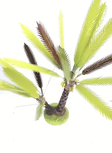 Handicraft Date Palm Tree | Handmade Wooden Palm Tree Decor | Miniature Showpiece for Home & Office thumbnail 1