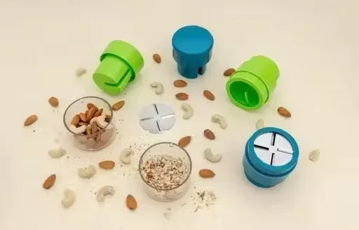 Combo Trendy ABS Plastic Dry Fruit Cutter | Multipurpose Chopper | Garlic and Ginger Grinder | Food Sealing Clips Set | Pack of 2 | Ideal for Sweets & Desserts and Snacks image 4