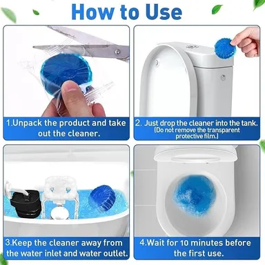 Vrutwa Automatic Flush Toilet Bowl Cleaner Tablets In-Cistern Marine | 250g Pack of 10 thumbnail 5