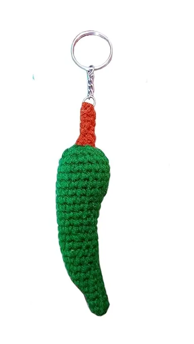 Handmade Crochet Key Chains| Pack of 2|Decorative Gift Accessory for Bags | Unique Craft thumbnail 2