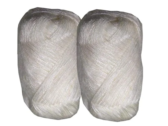 Knitting Wool Yarn 3 Ply | White|100 gm Each| Pack of 2 | Soft DIY Knitting and Crochet image 1