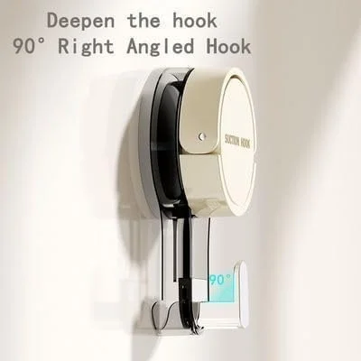 Vrutwa Suction Cup Hook Reusable Vacuum Hooks | Wall Clips for Bathroom Kitchen Clothes Towel Hanging Multicolor | Pack of 2 image 6
