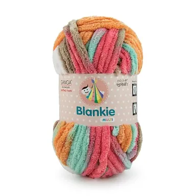 Ganga Acrowools Chenille Yarn |100gm Each | Super Soft Multicolor Yarn Pack of 4 | Ideal for Knitting and  DIY Crafts thumbnail 0