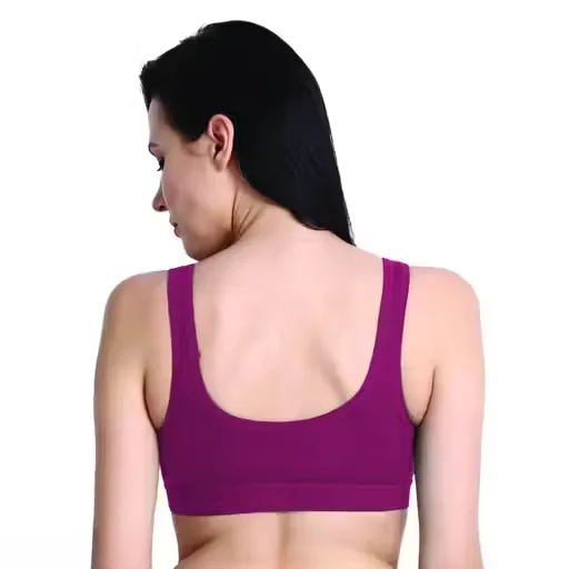 Women's Non-Padded Sports Bra | Seamless & Wire-Free | Pack of 2 for Gym |Yoga & Daily Use image 4