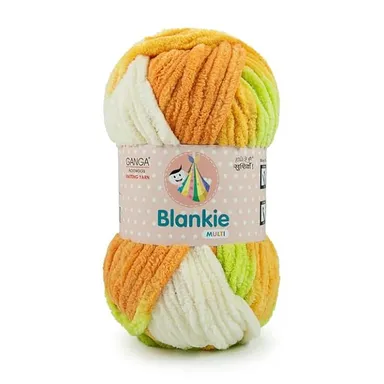 Ganga Acrowools Blankie Chenille Yarn | Super Soft 100 gm| Pack of 4 | Multicolor Yarn for Blankets and Toys thumbnail 0