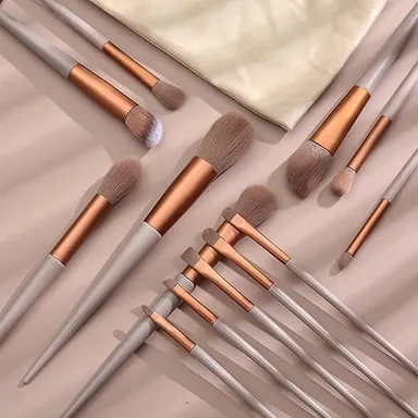 Vrutwa 13 Pcs Makeup Brushes Set | Foundation | Powder | Concealer | Eyeshadow | Blush | Highlighter | Eyebrow | Multicolor