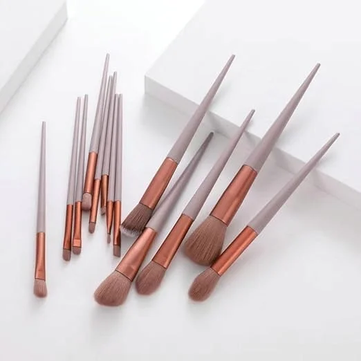 Vrutwa 13 Pcs Makeup Brushes Set | Foundation | Powder | Concealer | Eyeshadow | Blush | Highlighter | Eyebrow | Multicolor image 7
