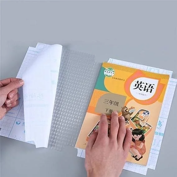 Vrutwa 30 Pcs Transparent Paper Sticker Book Cover Film Clear Matte Waterproof Self-Adhesive Sheets image 1