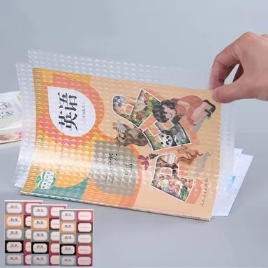 Vrutwa 30 Pcs Transparent Paper Sticker Book Cover Film Clear Matte Waterproof Self-Adhesive Sheets thumbnail 3