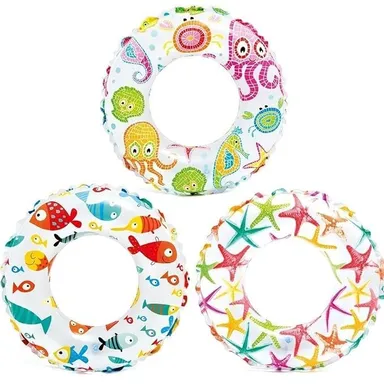Vrutwa Swim Ring | 6 to 10 Years Beach Float | Swimming Floats | Swim Tube for Kids | Swimming Learning Ring | Multicolor | 1 Pc | 24 Inch thumbnail 3