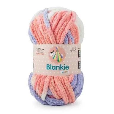 Ganga Acrowools Blankie Chenille Yarn |100gm Each Pack of 4 | Super Soft Multicolor Yarn for Knitting and DIY Projects thumbnail 0