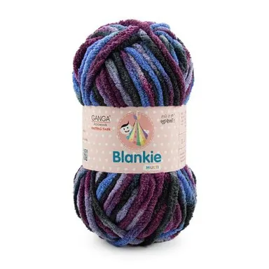 Ganga Acrowools Chenille Yarn Super Soft| 100gm Each| Multicolor Pack of 4 | DIY Knitting Crochet Crafts thumbnail 0