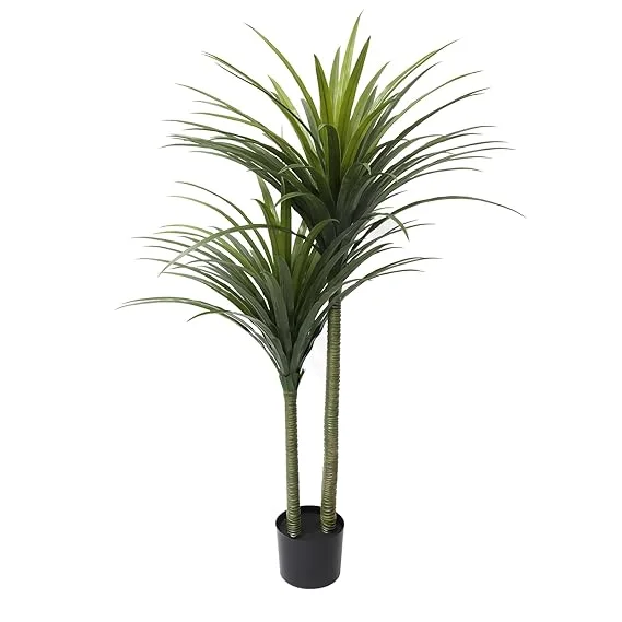 Artificial Banana Plant 35 Leaves with Plastic Pot Premium Lifelike Indoor Tropical Décor for Living Room Office Home Entrance Hall Patio Green Faux Tree image 2