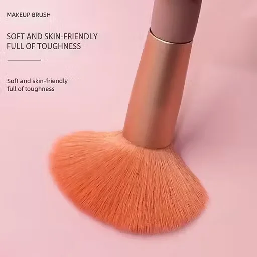 Premium Makeup Brush Set Pink | 8 Pcs Synthetic Foundation Blending Face & Eye Brushes image 4