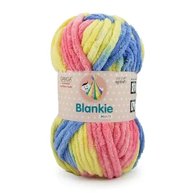 Chenille Yarn | Super Soft Multicolor Crochet and Knitting Wool | 100gm Each Pack of 4 | DIY Crafts and Baby Blankets thumbnail 0