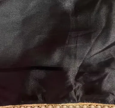 Women's Solid Japan Satin Silk Saree – Black | Pearl Lace Border| Unstitched Blouse Piece| Party Wear Saree for Women | Premium Satin Saree for Wedding| Traditional Events and Festive Occasions thumbnail 3