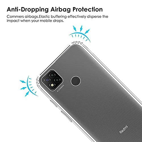 Soft Clear Scratch‑Resistant Silicon Case for Mi 9C | Poco C31 | Redmi 9 Active | Transparent Slim Protector image 2