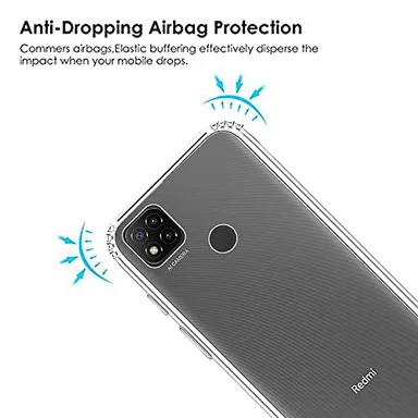 Soft Clear Scratch‑Resistant Silicon Case for Mi 9C | Poco C31 | Redmi 9 Active | Transparent Slim Protector thumbnail 1