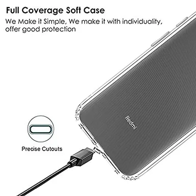 Soft Clear Scratch‑Resistant Silicon Case for Mi 9C | Poco C31 | Redmi 9 Active | Transparent Slim Protector thumbnail 3