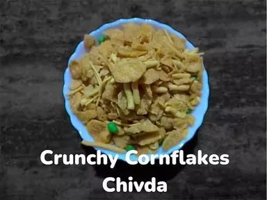 Laxminarayan Namkeen Cornflakes Mix | Crispy & Crunchy Spicy Mixture | Healthy Indian Snacks | Vegan | Gluten-Free | 500g Pack | Perfect for Tea Time & Parties thumbnail 2