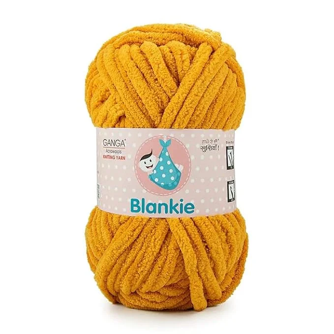 Chenille Yarn |Super Soft 100gm Pack of 4 | Multicolor| DIY Knitting Crochet Blankie Yarn image 1