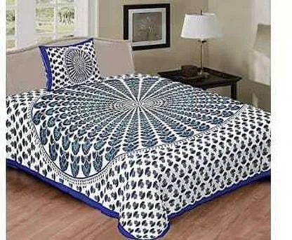 Cotton King Flat 230 TC Floral Bedsheet | Soft Breathable | Durable King-Size Bed Sheet for Bedroom image 1