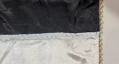 Women's Black  Japan Satin Saree | Half Half Designer Border Saree| With Blouse Piece| Party Wear Soft Drape thumbnail 3