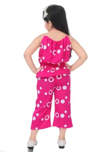 Pink Polka Dot Top & Pant Set | Girls 12–18 Months thumbnail 2