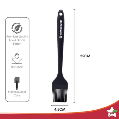Waterstone Silicone Brush | Stainless Steel Core | High Capacity Basting Brush | Heat Resistant | For Cooking & Baking & BBQ thumbnail 1