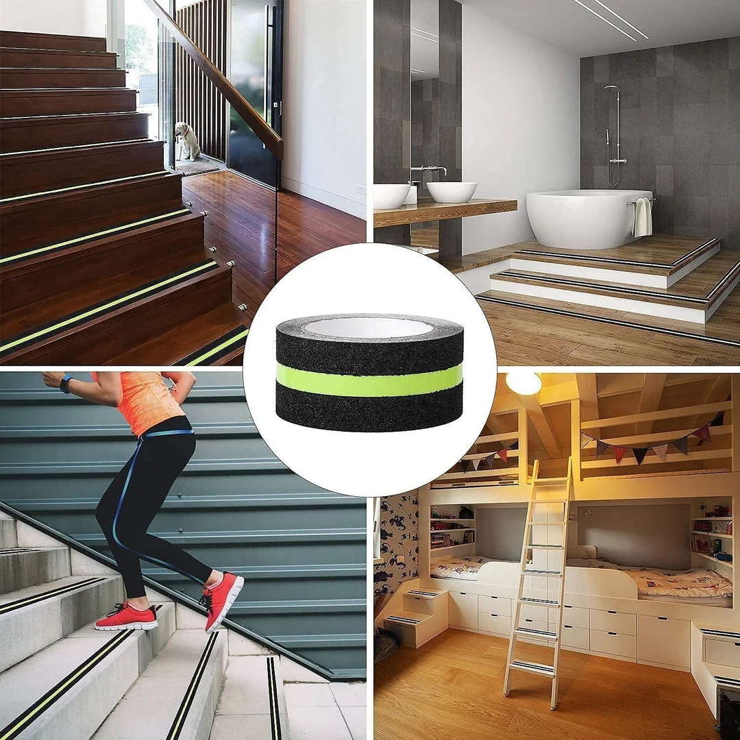 Vrutwa Anti Slip Glow Grip Tape | Safety Glow-in-the-Dark Stair & Floor Tape | Industrial & Home Use image 4