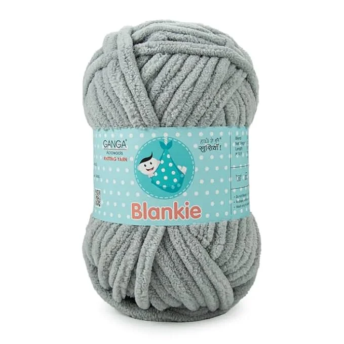 Chenille Yarn| Super Soft 100gm Each |Pack of 4 | DIY Crochet| Knitting and Blanket Projects image 1