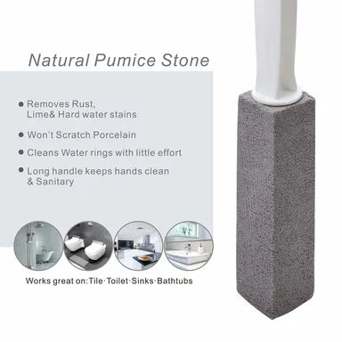  Pumice Stone for Toilet Bowl Cleaning | Rust & Stain Remover | Multi-Surface Cleaning Tool | Eco-Friendly | Non-Toxic thumbnail 1