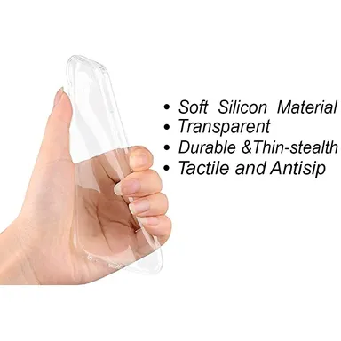 Soft Silicon Scratch Resistant Clear Case for Redmi 9 Prime | Poco M2 | Transparent TPU Flexible Cover | Slim Protective Mobile Shell thumbnail 3