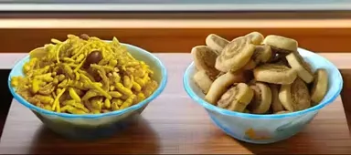 Spicy Bhel and Crunchy Gujrati Bhakarwadi Combo | 500gm Each | Authentic Mumbai & Gujarati Snacks thumbnail 0