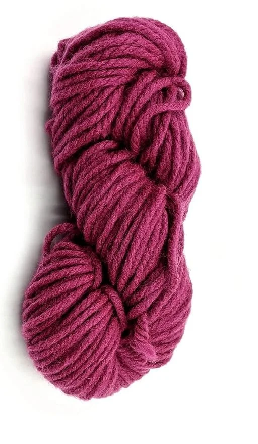 Thick Chunky Wool Hand Knitting Yarn| Soft Premium Wool 400 gm| DIY Knitting and Crochet Projects| Wine image 1