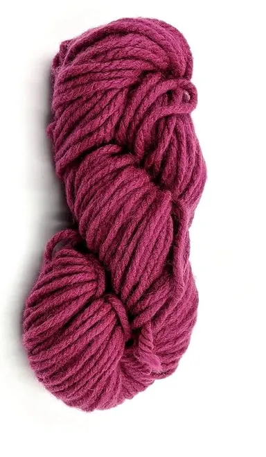 Thick Chunky Wool Hand Knitting Yarn| Soft Premium Wool 400 gm| DIY Knitting and Crochet Projects| Wine thumbnail 0