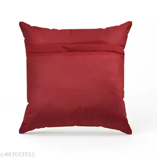 Trimly Velvet Elegance Cushion Covers Set 2-Piece | 16x16 Inch Botanical Design image 3