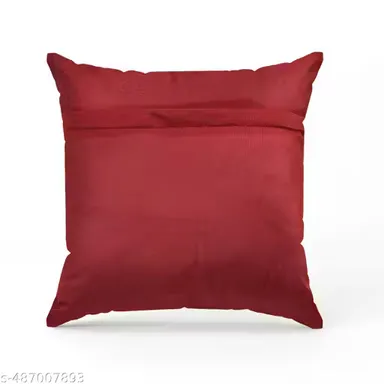 Trimly Velvet Elegance Cushion Covers Set 2-Piece | 16x16 Inch Botanical Design thumbnail 2