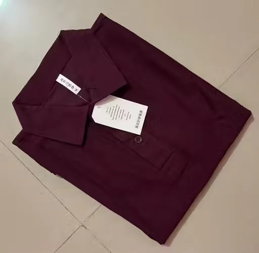 Men Cotton Collar T-Shirt Half Sleeve | Maroon Casual Wear | Comfortable & Stylish | L Size image 1