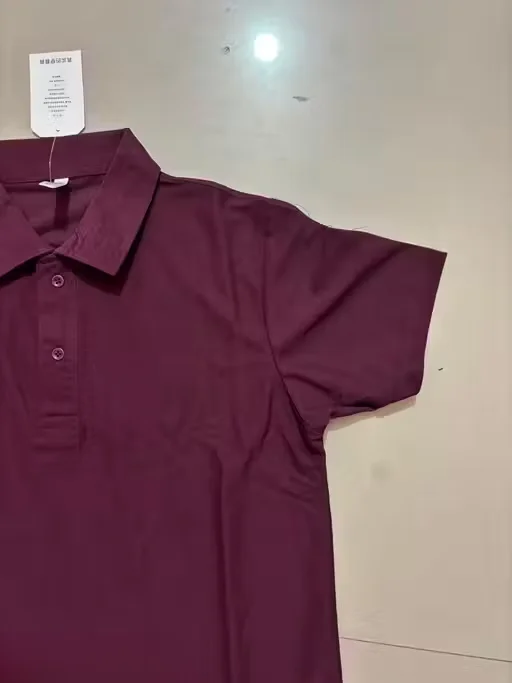 Men Cotton Collar T-Shirt Half Sleeve | Maroon Casual Wear | Comfortable & Stylish | L Size image 2